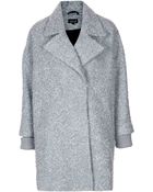 Topshop Slouchy Mohair Boyfriend Coat - Lyst
