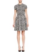 Proenza Schouler Printed Smockwaist Dress - Lyst