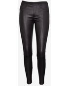 Helmut Lang Zipper Detail Leather Legging Black - Lyst