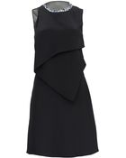 3.1 Phillip Lim Drape Dress with Beaded Collar - Lyst