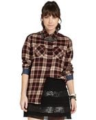 BCBGeneration Plaid Buttonup Shirt - Lyst