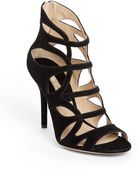 Michael Kors Nikki Embellished Leather Platform Sandal - Lyst
