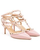 Valentino Rock Studded Leather Kitten Heels - Lyst