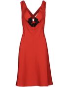 Yves Saint Laurent Rive Gauche Kneelength Dress - Lyst