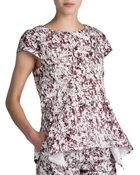 Jil Sander Rest Printed Cocoon Top - Lyst