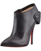 Christian Louboutin Huguette Leather Ankle Boot - Lyst