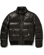 Givenchy Downfilled Leather Jacket - Lyst