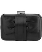 La Regale Satin Bow Minaudiere Evening Clutch - Lyst