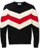 Ovadia And Sons Striped Knitted Cotton Sweater - Lyst