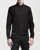 Saint Laurent Skinny Leather Belt - Lyst