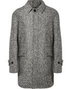 Sandro Flecked Wool-Blend Coat - Lyst