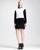 Victoria, Victoria Beckham Twotone Sweatshirt Dress - Lyst
