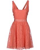 Alice + Olivia Short Dress - Lyst