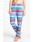 Kensie Chilled Out Fleece Ski Pajama Pants - Lyst