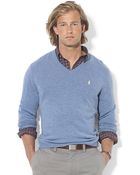 Polo Ralph Lauren Merino Wool V-Neck Sweater - Lyst