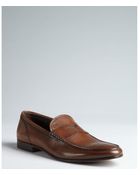 Tod's Brown Leather Penny Loafers - Lyst