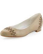 Cole Haan Air Baily Lacing-Detail Ballerina Flat - Lyst