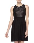 Laundry By Shelli Segal Sequin-Plisse Dress - Lyst
