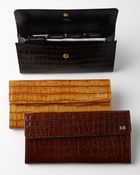 Abas Crocodileembossed Travel Organizer - Lyst