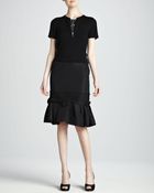 Carolina Herrera Skirt With Ruffle - Lyst