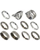 Asos Patterned All Finger Ring Pack - Lyst