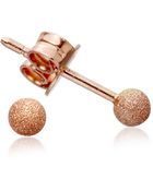Carolina Bucci Rose Gold Mini Sparkle Stud Earrings - Lyst