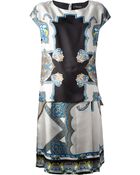 Etro Abstract Print Dress - Lyst