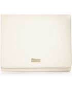Forever 21 Minimalist Faux Leather Clutch - Lyst