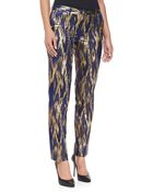 Michael Kors Samantha Ikat Jacquard Pants - Lyst