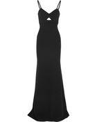 Victoria Beckham Cutout Silk And Wool-Blend Gown - Lyst
