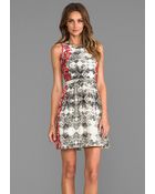 Parker Embroidered Ancho Dress in Ivory - Lyst