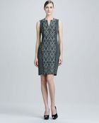 Rachel Roy Crepe Sleeveless Dress - Lyst