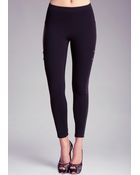 Bebe Contrast Legging - Lyst