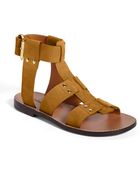 Chloé Alaska Flat Gladiator Sandal - Lyst