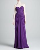 J. Mendel Silk Strapless Bustier Gown - Lyst
