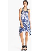Jean Paul Gaultier Rose Print Jersey Tank Dress - Lyst