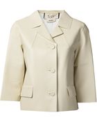 Marni Leather Swing Jacket - Lyst
