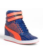 Puma Sky Wedge Reptile Sneaker - Lyst