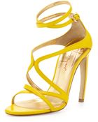 Walter Steiger Strappy Leather Convexheel Sandal - Lyst