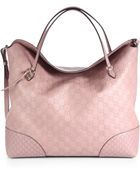 Gucci Bree Ssima Leather Tote - Lyst