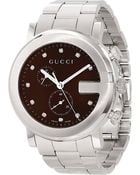 Gucci G-chrono Collection Stainless Steel Watch - For Men - Lyst