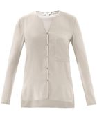 Helmut Lang Woven Front Collarless Shirt - Lyst