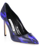 Manolo Blahnik Bb Camouflageprint Leather Pumps - Lyst