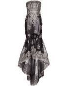Marchesa Embroidered Tulle Skirt Gown - Lyst