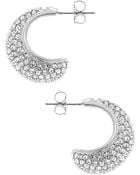 Nadri Crystal Pave Hoop Earrings - Lyst