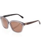 Roberto Cavalli Leopardarms Sunglasses Gray - Lyst