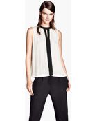 H&M Satin Blouse - Lyst