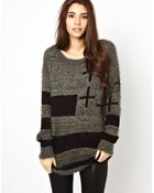 Asos Only Knit Cross Sweater - Lyst