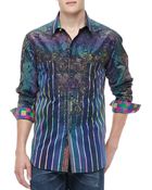 Robert Graham Laserstripe Multiprint Sport Shirt - Lyst