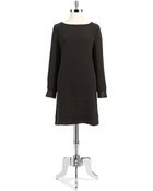 Eileen Fisher Long Sleeved Shift Dress - Lyst